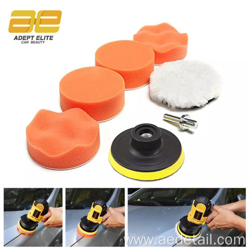 7pcs 3 inch Car Sponge Polishing Pad Set